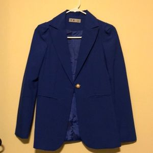 Elegant royal blue blazer
